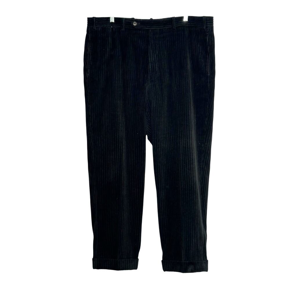 Paul Stuart vintage black wide wale corduroy pants size 40